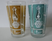 Tall Drinking Glasses Vintage