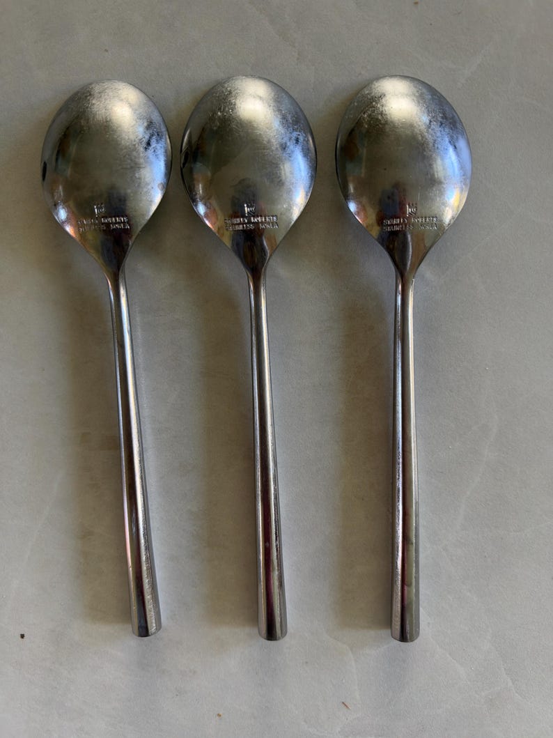 Three Stanley Roberts Pattern YORK Soup Spoons Stainless Steel - Etsy