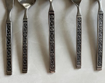 vintage Gorham Hacienda Flatware Teaspoons Soup Spoons Forks Ice Tea Spoon Sugar Spoon