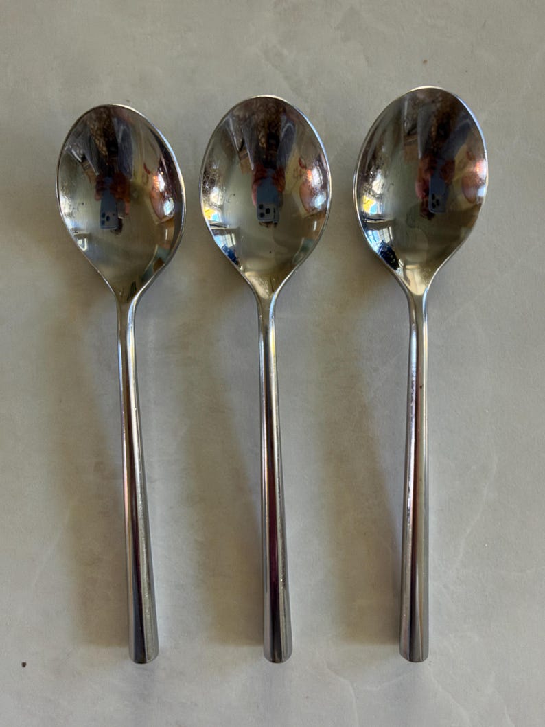 Three Stanley Roberts Pattern YORK Soup Spoons Stainless Steel - Etsy