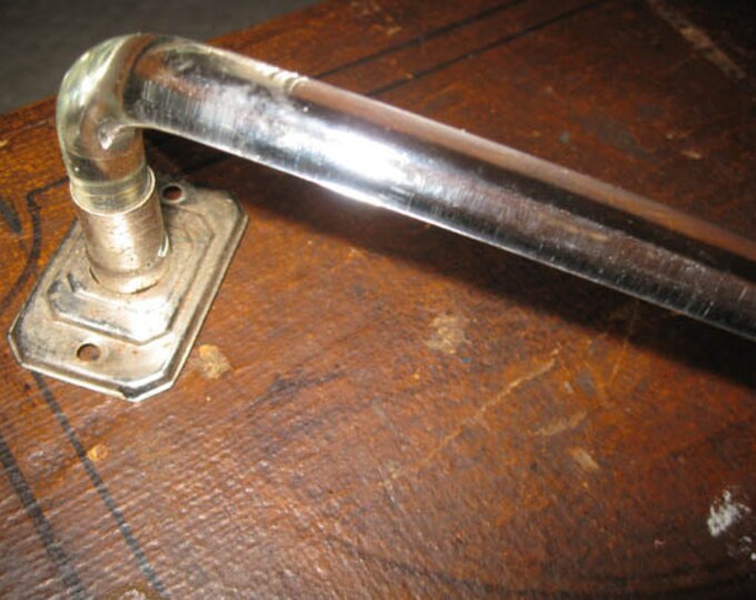 Vintage Glass Towel Bar Etsy