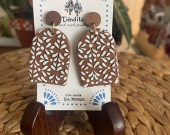 Talavera Style Dangle Earrings