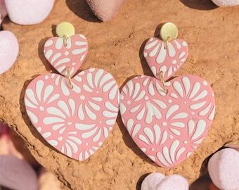 Heart Talavera Fashion earrings