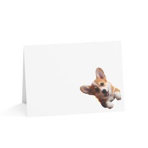 Corgi Dog Note Cards Set | Cute Dog Cards for All Occasions, Pet Lover Gifts, Birthday Cards, Thank You Cards, Blank Cards