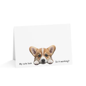 Corgis Grußkarten - Entzückende Haustierkarten für Hundeliebhaber, Geburtstagswünsche, Dankesnotizen, leere Karten für jeden Anlass, niedliches Briefpapier
