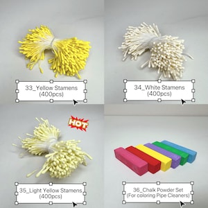 100pcs Pipe Cleaners (26 Colors), Floral Tape, Wire & Hot Glue - Professional Chenille Stems for Handmade Craft image 6