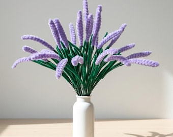 DIY Lavender Pipe Cleaner Chenille Stick Bouquet Kit | Makes 25 Handmade Flowers