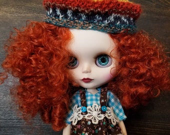 Knit beret doll clothes Blythe dolls