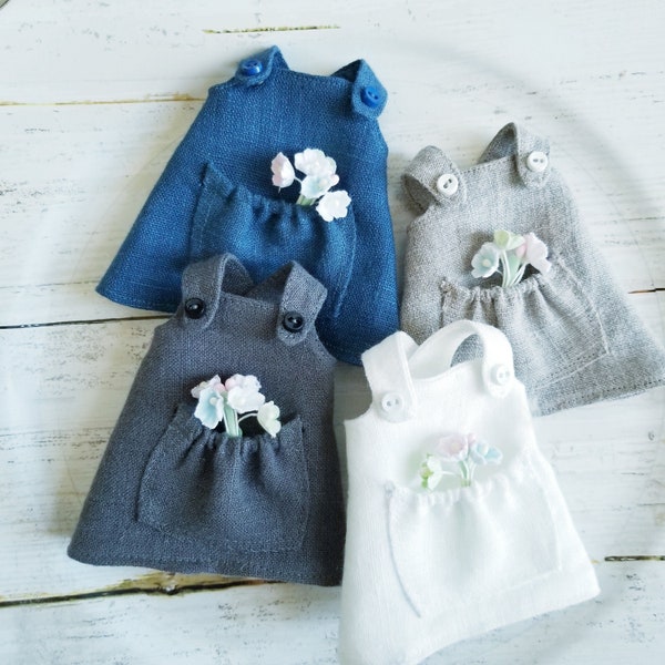 Linen Garden Smock Apron Blythe Doll Fashion