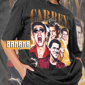 Vintage Jim Carrey shirt graphic designs 90s T-Shirt unisex adult tee FM428