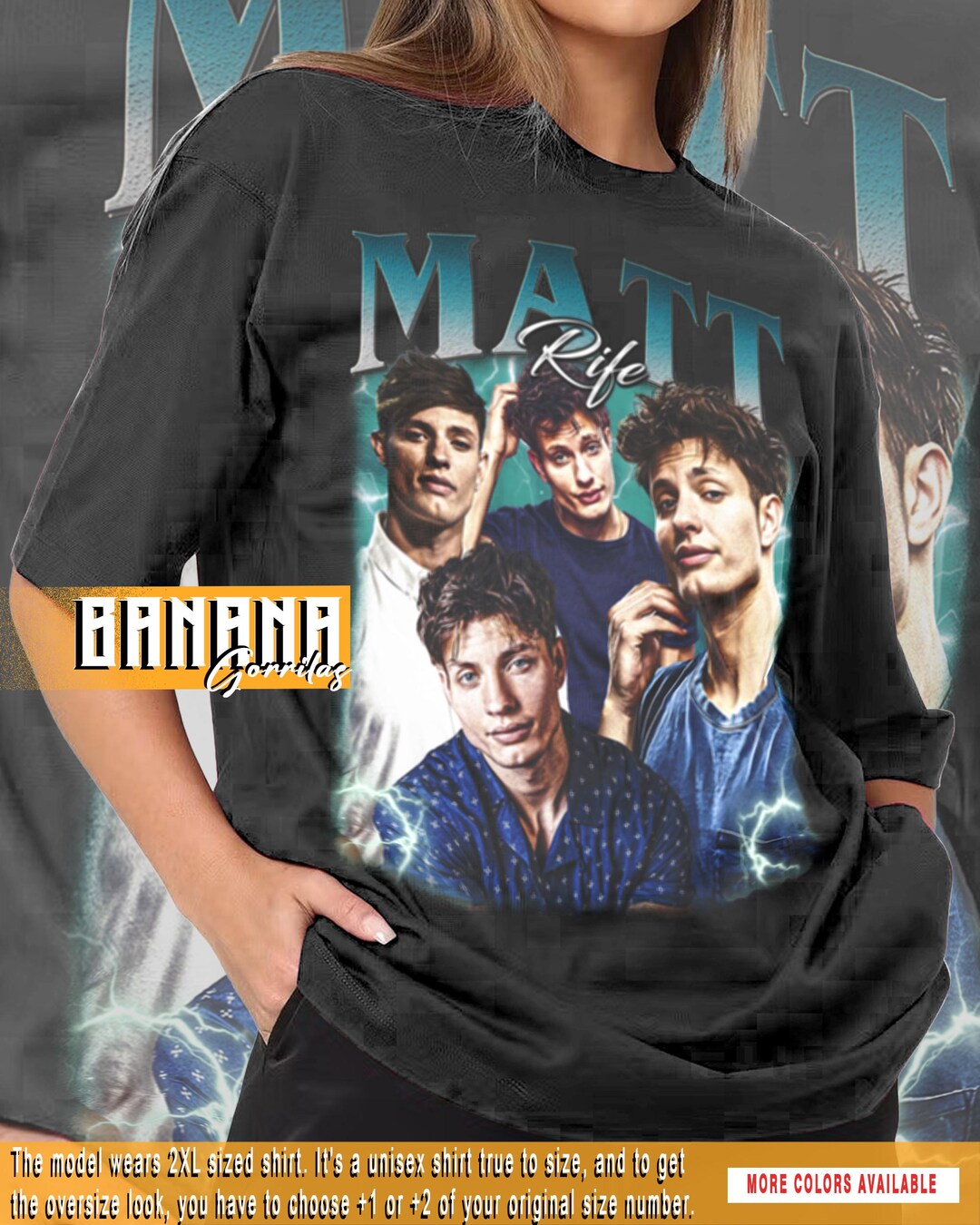 Matt Rife 02 Merch Vintage Matt Rife Shirt Graphic Designs 90s T-shirt Unisex Adult Tee ...