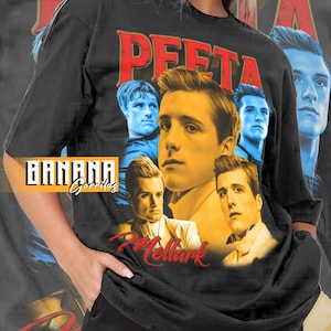 Vintage peeta mellark shirt graphic designs 90s T-Shirt unisex adult tee bgl788