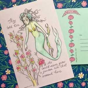 They Told Her - Postkarte 10 x 15 cm von Marybel Martin
