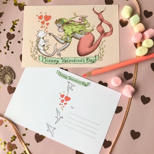 I Wuv You - Valentinstag Postkarte - 10 x 15 cm von Marybel Martin