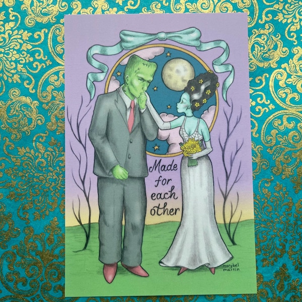 Made for Each Other - postcard - 4 x 6" by Marybel Martin