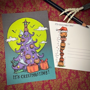 Es ist CreepMastime!  - Postkarte - 4 x 6" von Marybel Martin