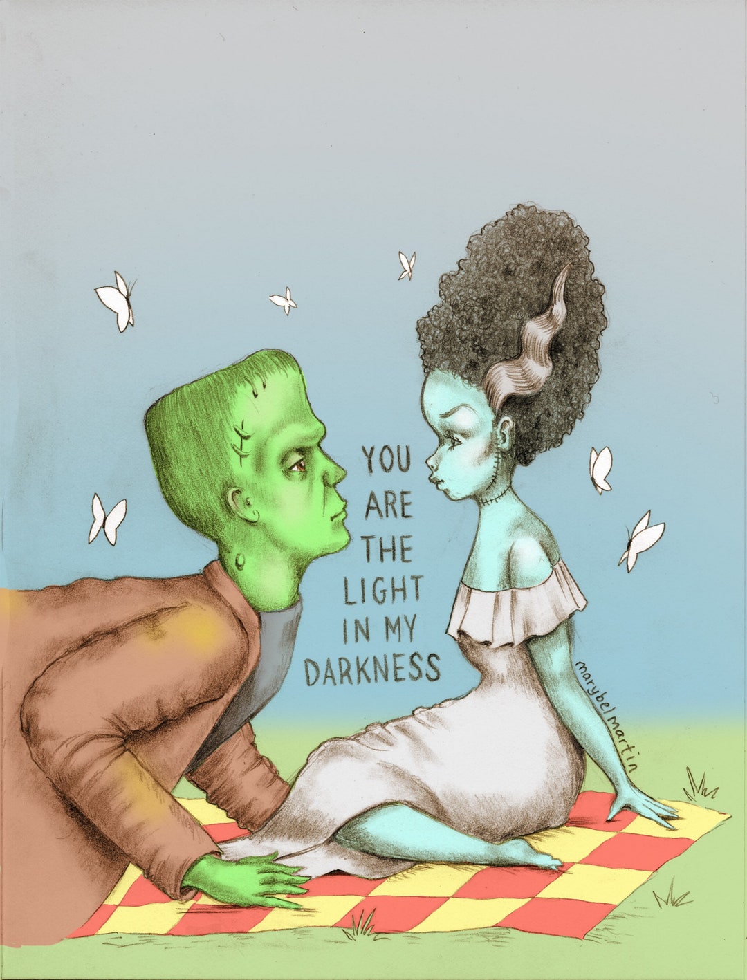 You Are the Light in My Darkness 8x10" Print by Marybel Martin - Etsy