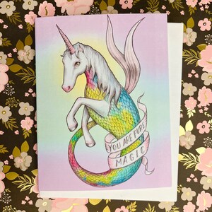 You Are Pure Magic - blank greeting card 4.5 " x 6.5 " by Marybel Martin