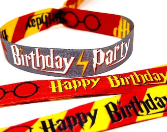 Magical Birthday Party Wristbands Accessories ~ Witches & Wizards Birthday Party Favours ~ Harry Birthday Party accessories