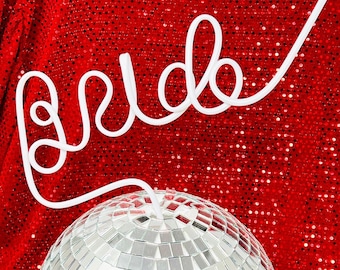 White Bride Hen Party Straw ~ White Bride Straw ~ Bride To Be Drink Hen Party Straws ~ Bride To Be Gift ~ Hen Party Accessories