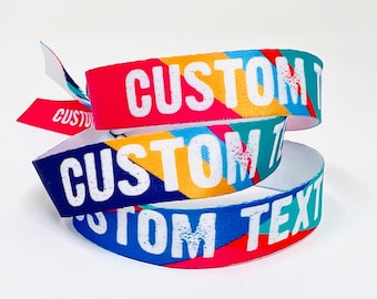 SCHOOL LEAVERS Custom Personalised Festival Wristbands - Class of 2025 Customised Leavers Wristbands - School Leaver gifts accessories