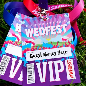 WEDFEST フェスティバル ウェディング VIP パス ストラップ 記念品 - フェスティバル ウェディング 記念品 / ウェディング 席札