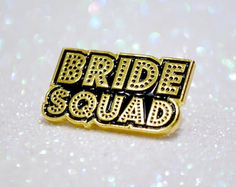 Bride Squad Bachelorette Hen Party Pin Badges - Hen Party Favours - Bachelorette Favors - Squad Goals
