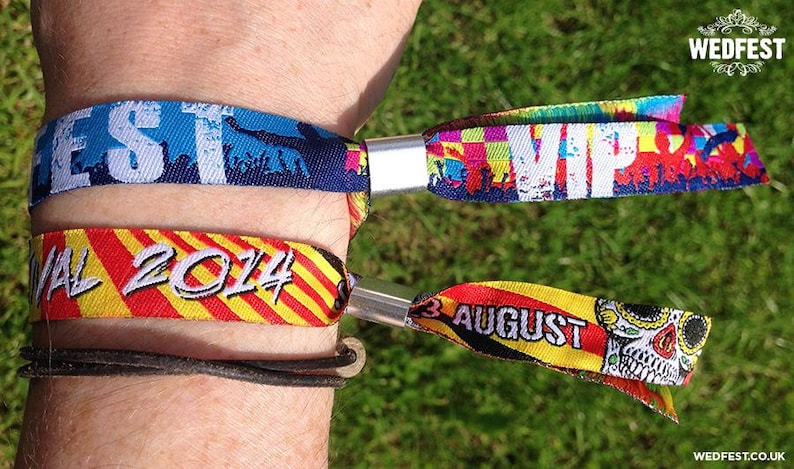 Festival Wedding Fabric Wristbands