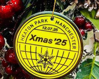 Snowasis Personalised Christmas Bauble Decoration - Xmas '25 Tree bauble oasis live inspired keepsake