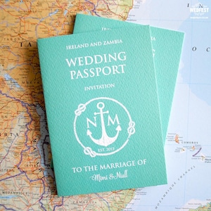 Passport Wedding Invitation (sample pack) passport travel destination wedding invites | wedding stationery