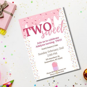 Two Sweet Birthday Invitation!
