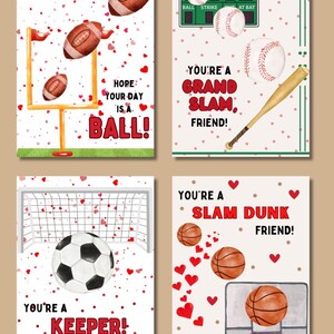 Lot de cartes de sport pour la Saint-Valentin