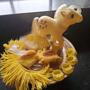 G1 My little pony Posey 1984 Hasbro with clothes and assecoiries Vintage