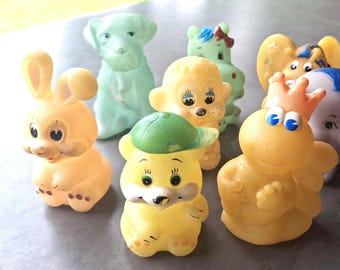 Amigos que brillan en la oscuridad 1980 7 piezas tocadas con