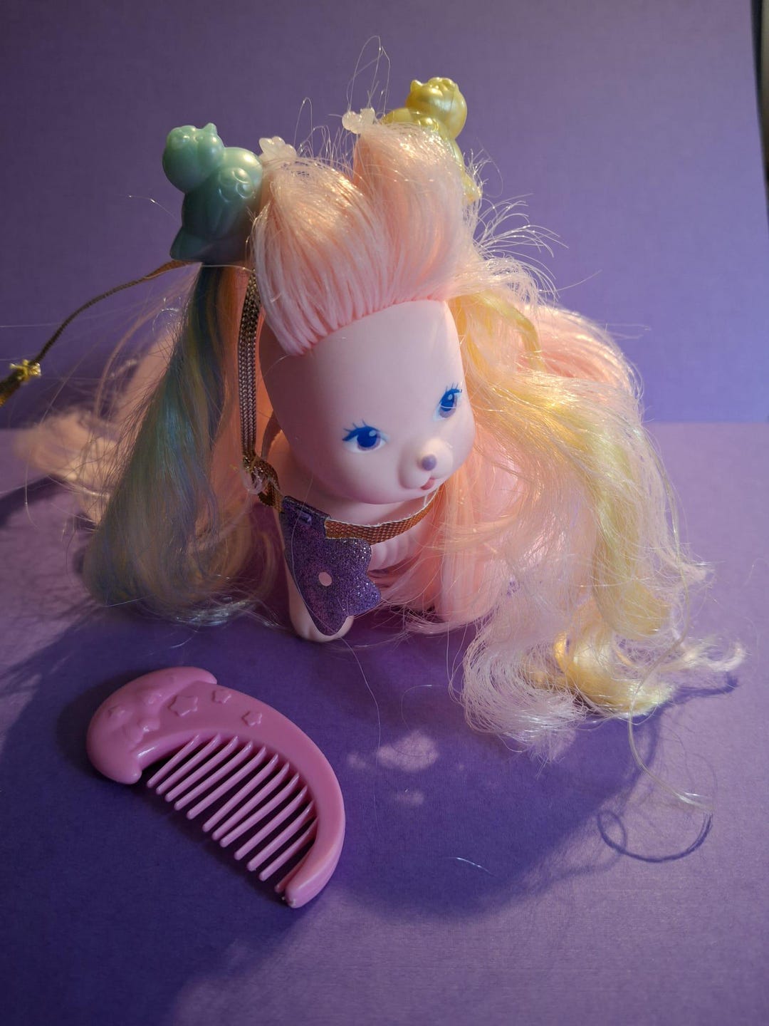 Lady Lovely Locks Silky Puppy With Pixietales and Brush - Etsy