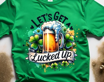 Camiseta del Día de San Patricio: Jarra de cerveza verde, camiseta de fiesta con trébol