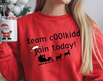 Team c00lkidd Christmas Sweatshirt: Funny Roblox Gamer Holiday Tee