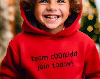 Team c00lkidd Gamer Hoodie or Sweatshirt, Funny Gaming Gift, Matching Video Game Merch