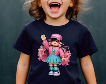Camiseta de Roblox Gamer para niños, camiseta de personaje de juego de música y baile, regalo para gamers