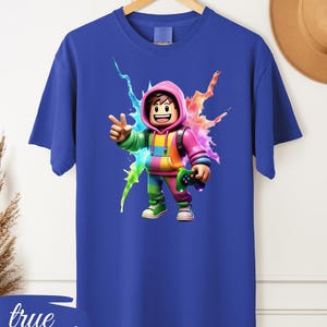 Roblox Gamer T-Shirt for Kids & Adults – Colorful Video Game Character Tee, Gaming Gift image 9
