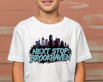 Next Stop Brookhaven Shirt, Roblox Inspired Gamer Tee, Brookhaven RP Gift for Players