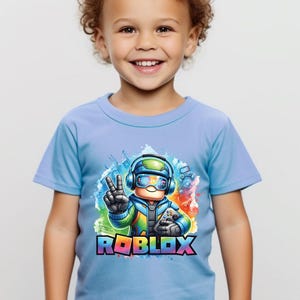 Roblox Gamer T-Shirt For Kids And Adults Colorful Video Game Streamer Merch Birthday Gift Bild 6