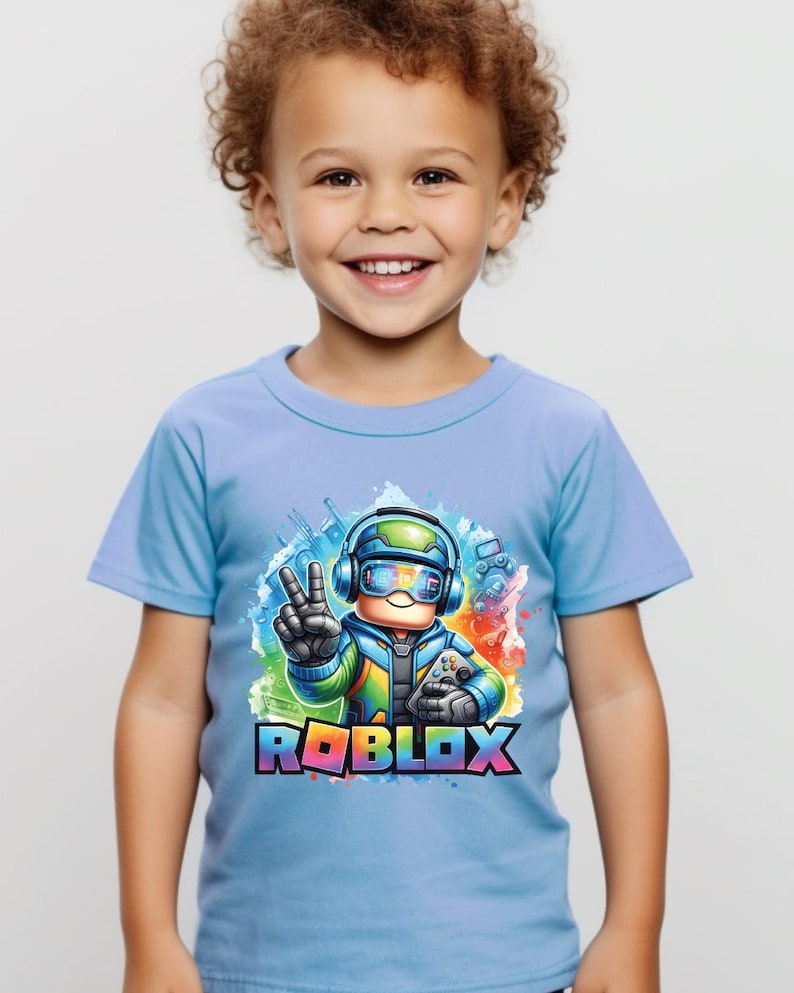 Roblox Gamer T-Shirt For Kids And Adults Colorful Video Game Streamer Merch Birthday Gift Bild 6