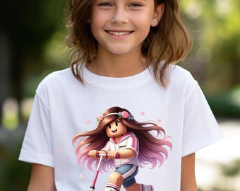 Camiseta de patinadora de Roblox: camiseta gamer para niños
