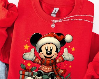 Mickey Mouse Christmas Sweatshirt: Disney Christmas Shirt
