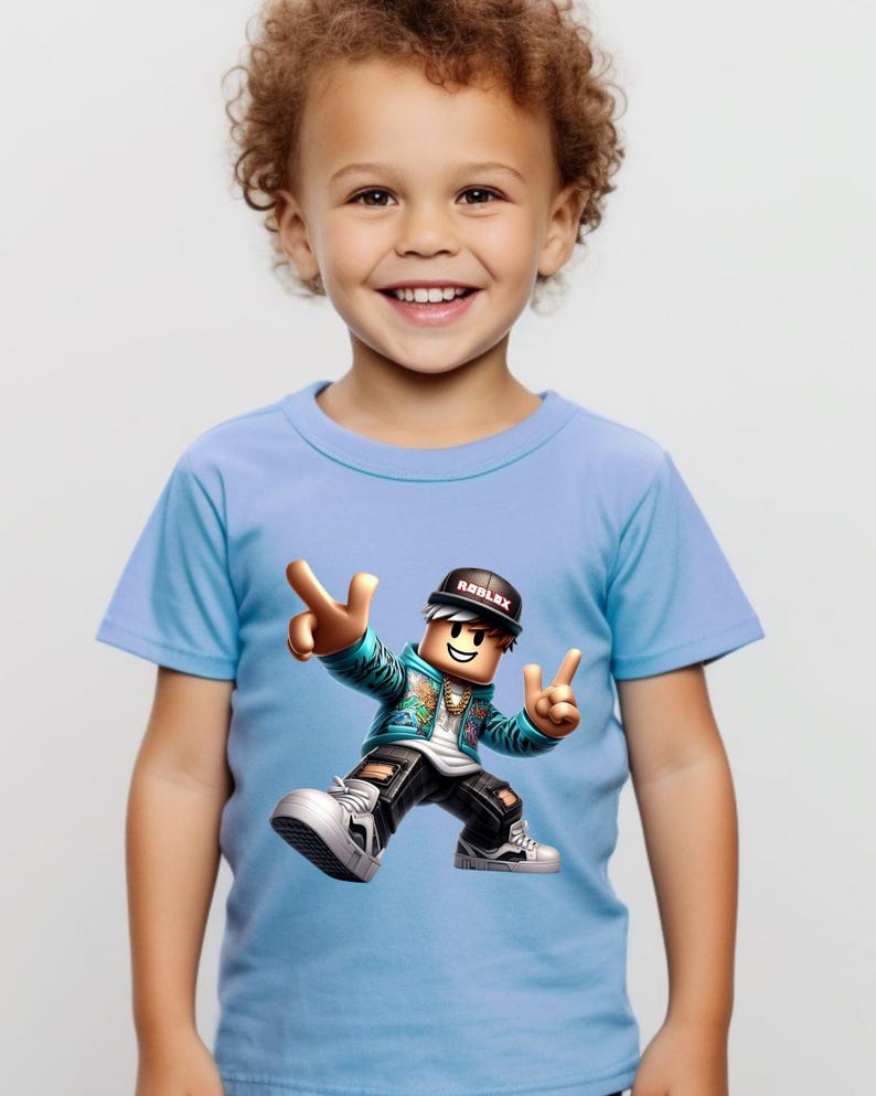 T-shirt Roblox Character Gamer – T-shirt jeu vidéo pour enfant image 3