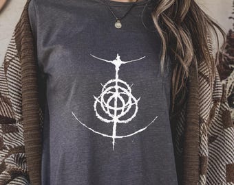 Elden Ring Icon T-Shirt: Dark Fantasy Gamer Tee