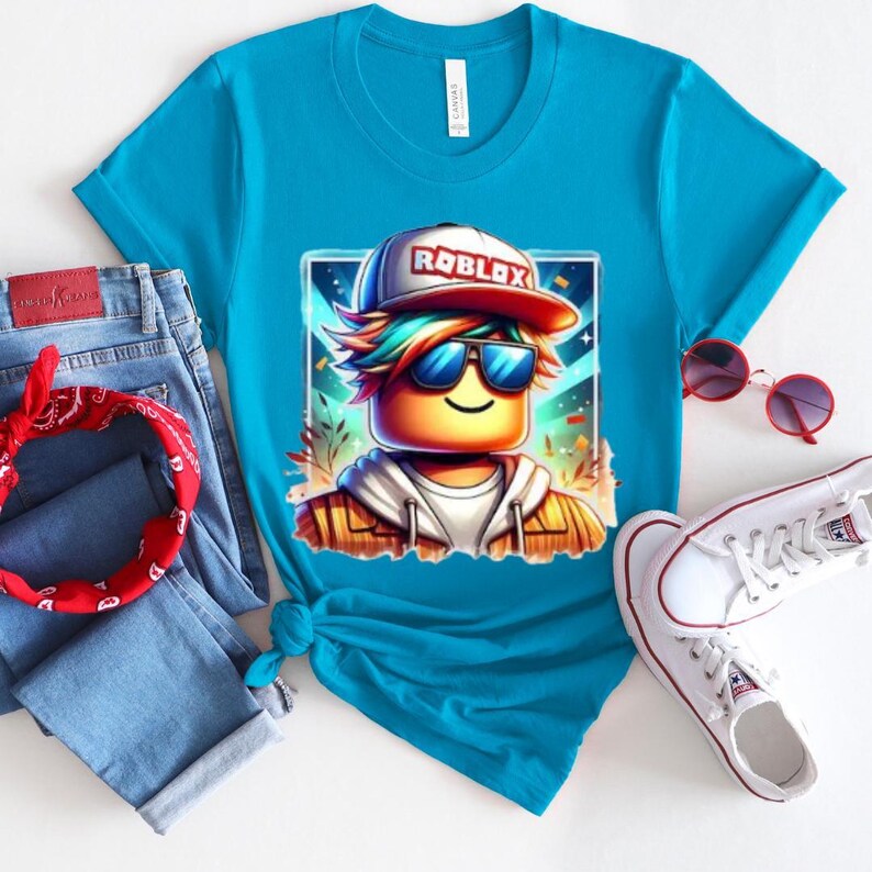 Camiseta de jugador de Roblox para niños y adultos, merchandising de streamers imagen 3
