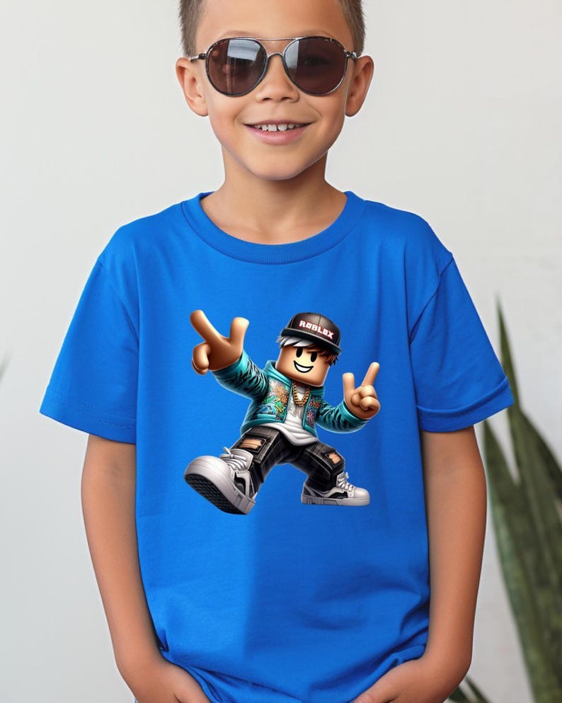 T-shirt Roblox Character Gamer – T-shirt jeu vidéo pour enfant image 5