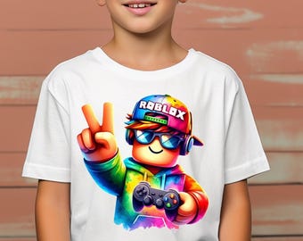 Roblox Gamer T-Shirt - Kids & Adults, Streamer Merch